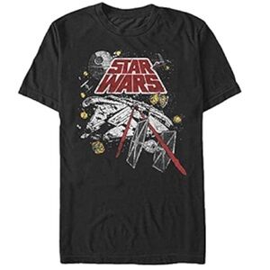 STAR WARS Big & Tall Space Battle Men's Tops Short Sleeve Tee Shirt